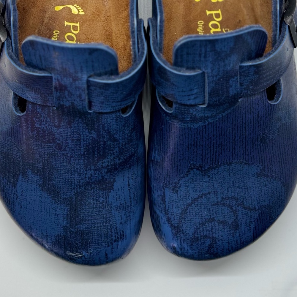 Birkenstock Papillio women’s Navy Pattern Boston Clog Size: 38 - Picture 4 of 7